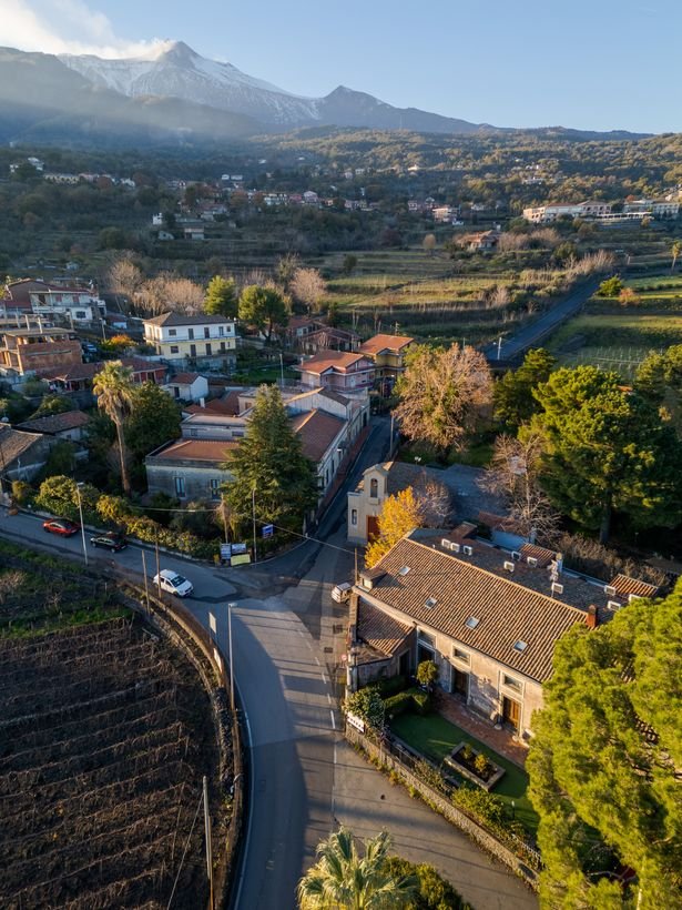 L’Etna visto dall’alto sopra Zafferana