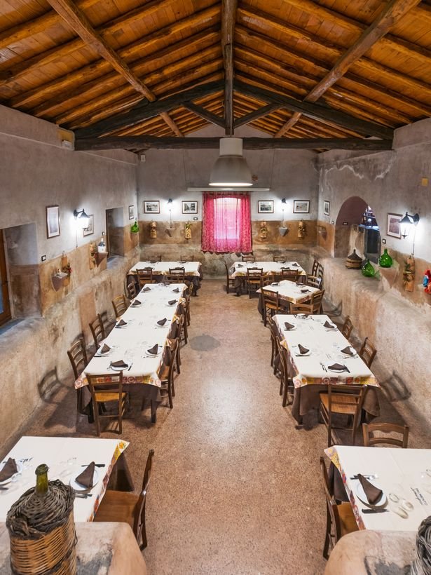La sala vista dall’alto